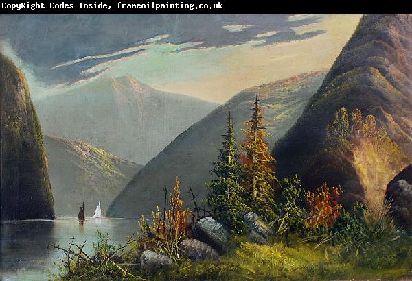 unknow artist Mountain lake landscape